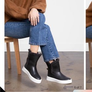 Blogger fav! M. Gemi “The Sofia” leather & shearling boot